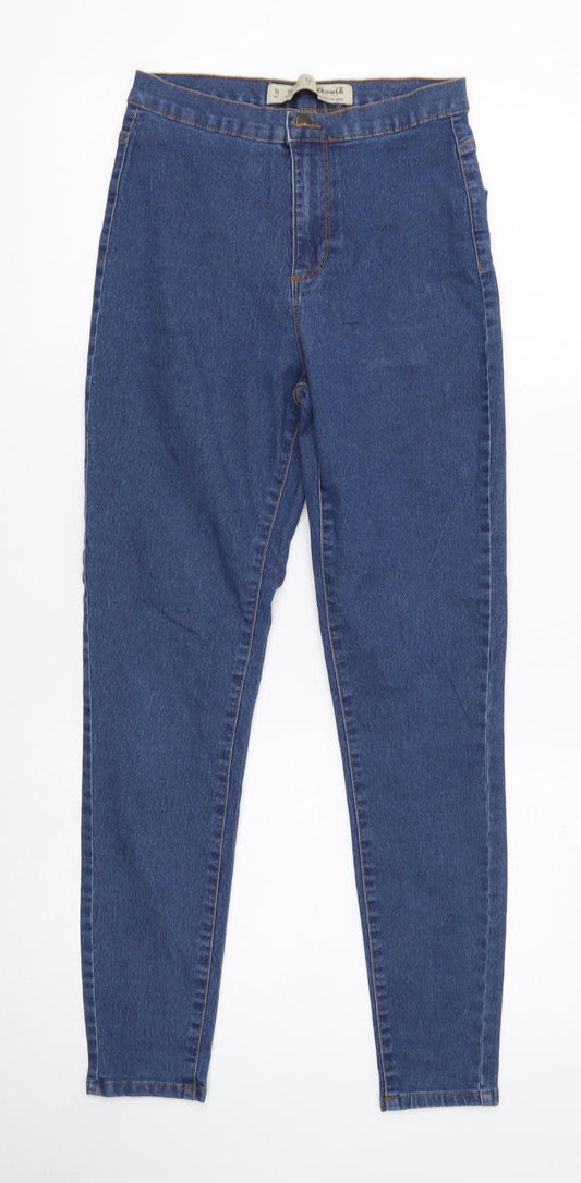 Denim & Co. Womens Blue Cotton Jegging Jeans Size 10 Regular Zip