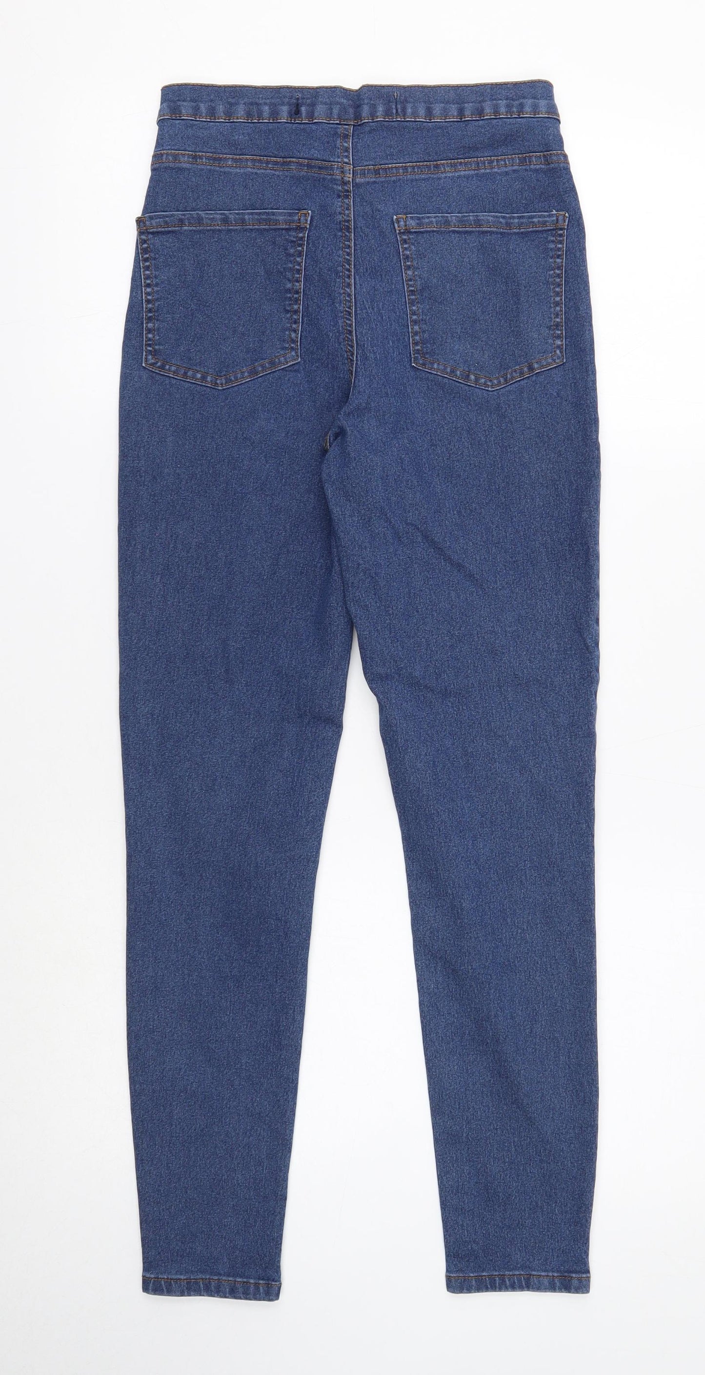 Denim & Co. Womens Blue Cotton Jegging Jeans Size 10 Regular Zip