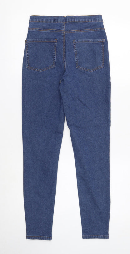 Denim & Co. Womens Blue Cotton Jegging Jeans Size 10 Regular Zip