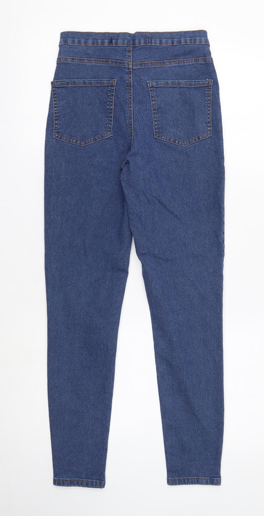 Denim & Co. Womens Blue Cotton Jegging Jeans Size 10 Regular Zip