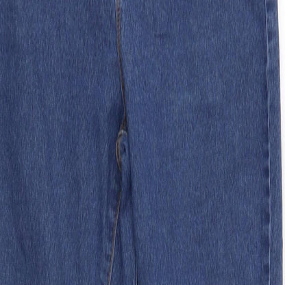 Denim & Co. Womens Blue Cotton Jegging Jeans Size 10 Regular Zip