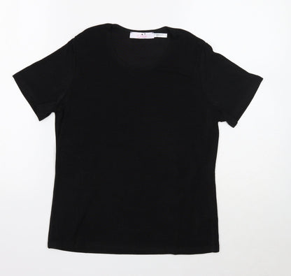 Womens UK Size 8 Julipa Black Basic T-Shirt