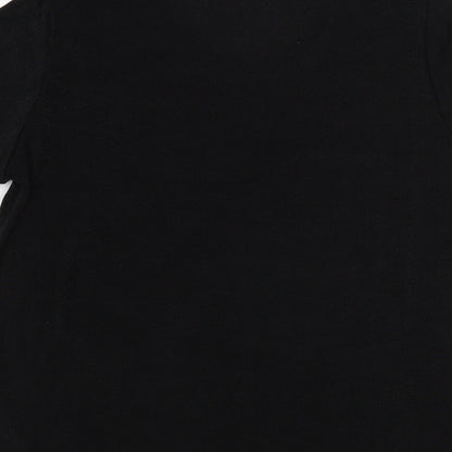 Womens UK Size 8 Julipa Black Basic T-Shirt