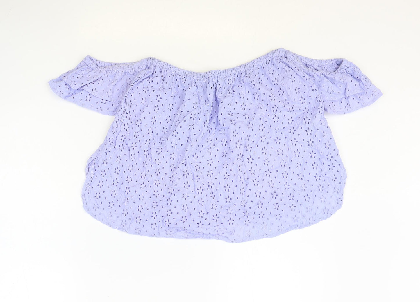 Womens UK Size 8 ASOS Blue Basic Blouse