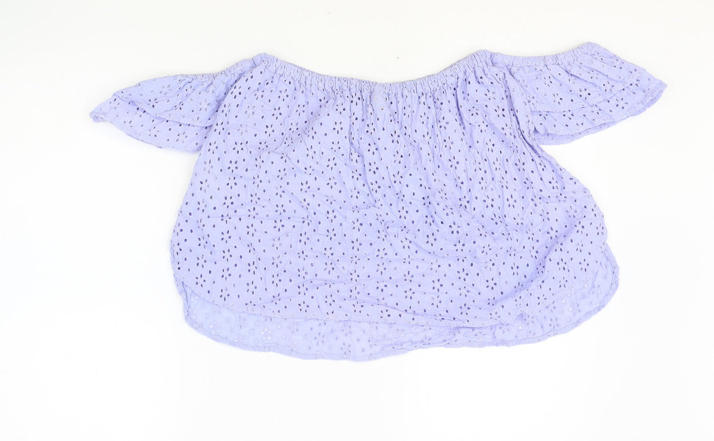 Womens UK Size 8 ASOS Blue Basic Blouse