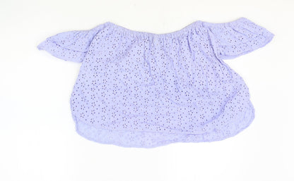 Womens UK Size 8 ASOS Blue Basic Blouse