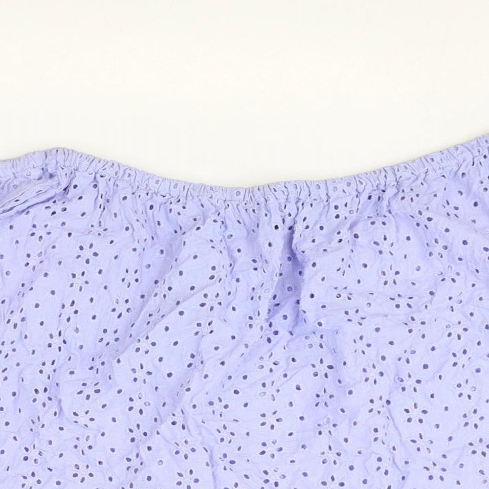 Womens UK Size 8 ASOS Blue Basic Blouse