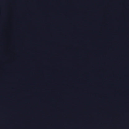 Rockmans Womens Blue Polyester Basic T-Shirt Size S V-Neck