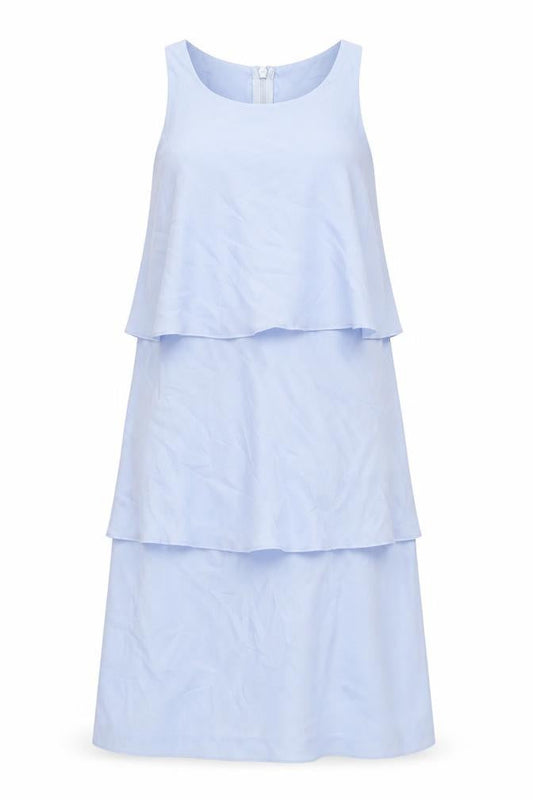 NEXT Womens Blue Polyester A-Line Size 8 Scoop Neck Zip - Layered