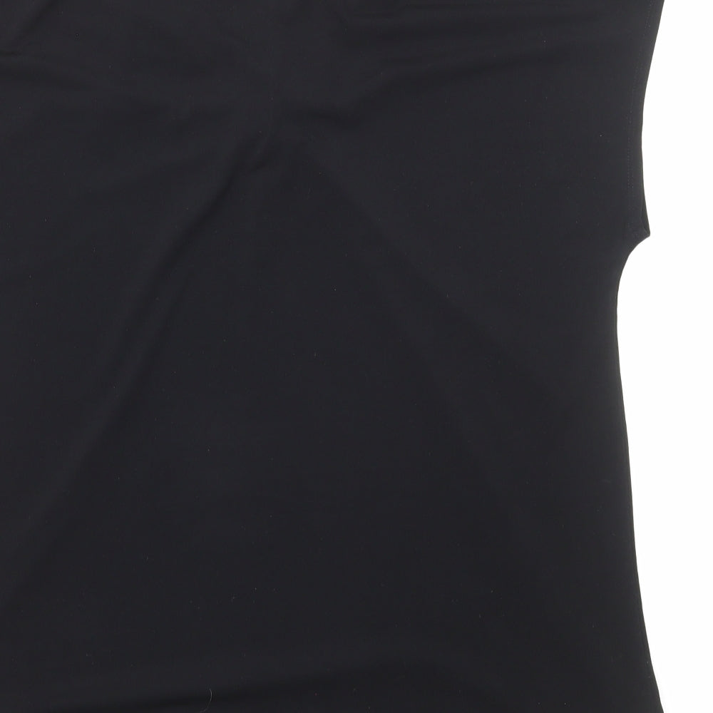 Womens UK Size L Ellen Tracy Black Basic Blouse