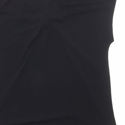 Womens UK Size L Ellen Tracy Black Basic Blouse