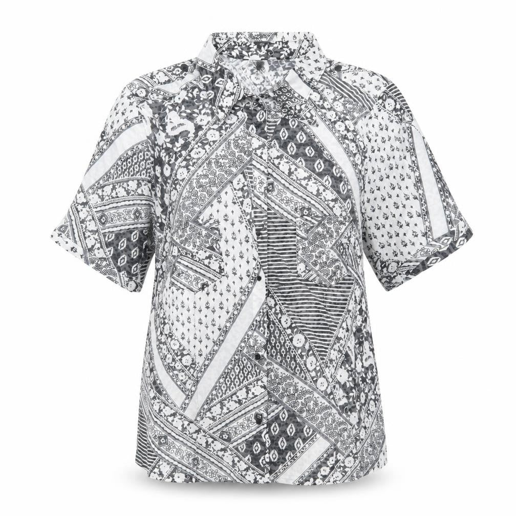 Womens UK Size M Preworn White Basic Button-Up