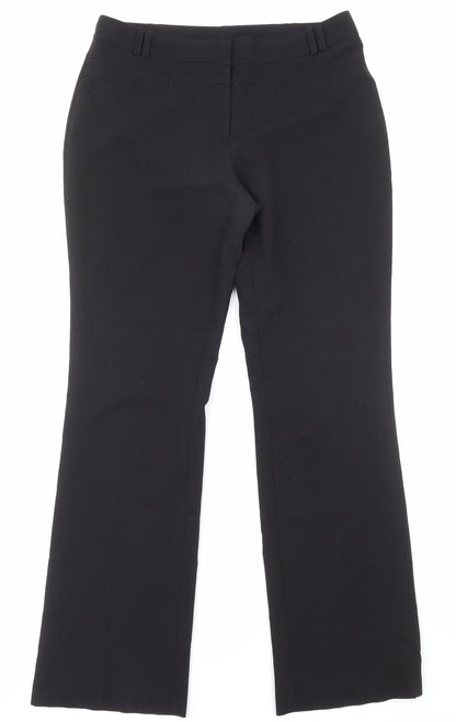 Womens UK Size 10 Dorothy Perkins Regular Fit Dress Pants Black Trousers