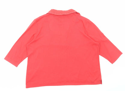 Womens UK Size 18 TIGI Red Basic T-Shirt