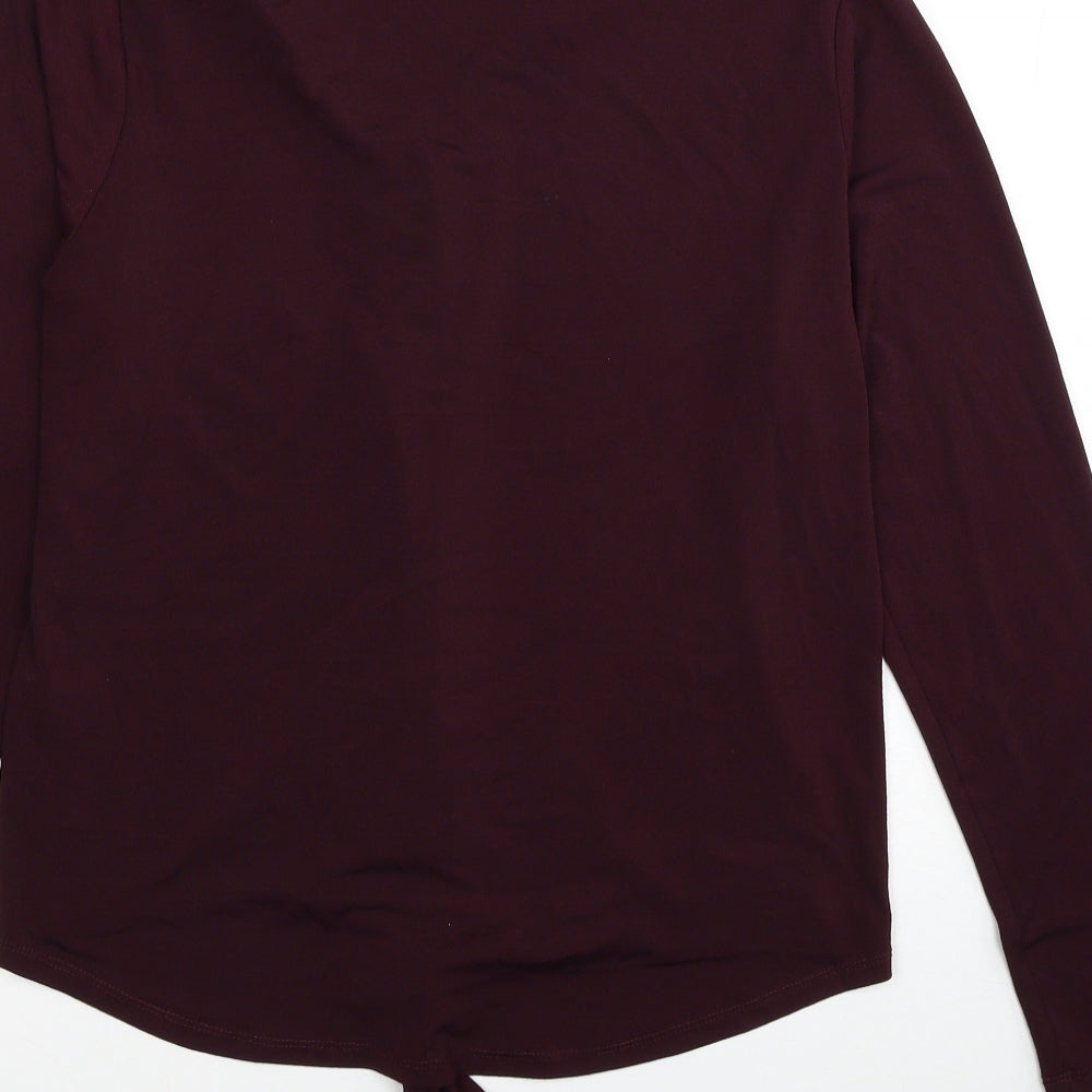 Womens UK Size 12 Select Red Basic Button-Up