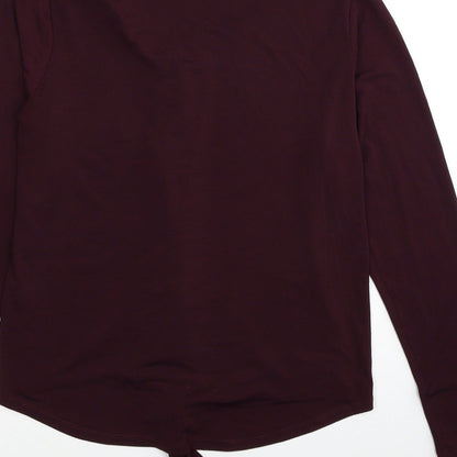 Womens UK Size 12 Select Red Basic Button-Up