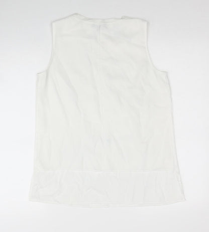 Womens UK Size S Episode White Basic Tank