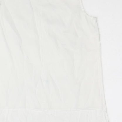 Womens UK Size S Episode White Basic Tank