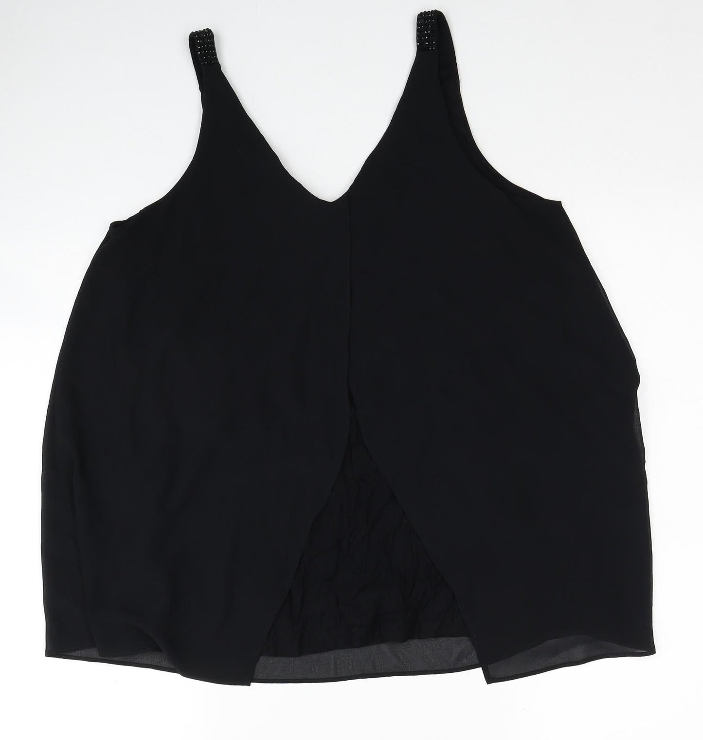 Womens UK Size 12 NEXT Black Basic Tank