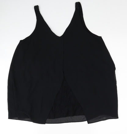 Womens UK Size 12 NEXT Black Basic Tank