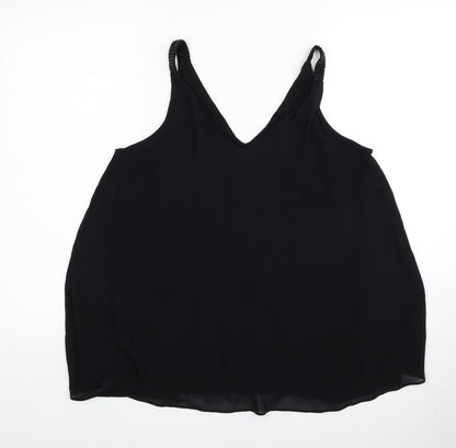 Womens UK Size 12 NEXT Black Basic Tank