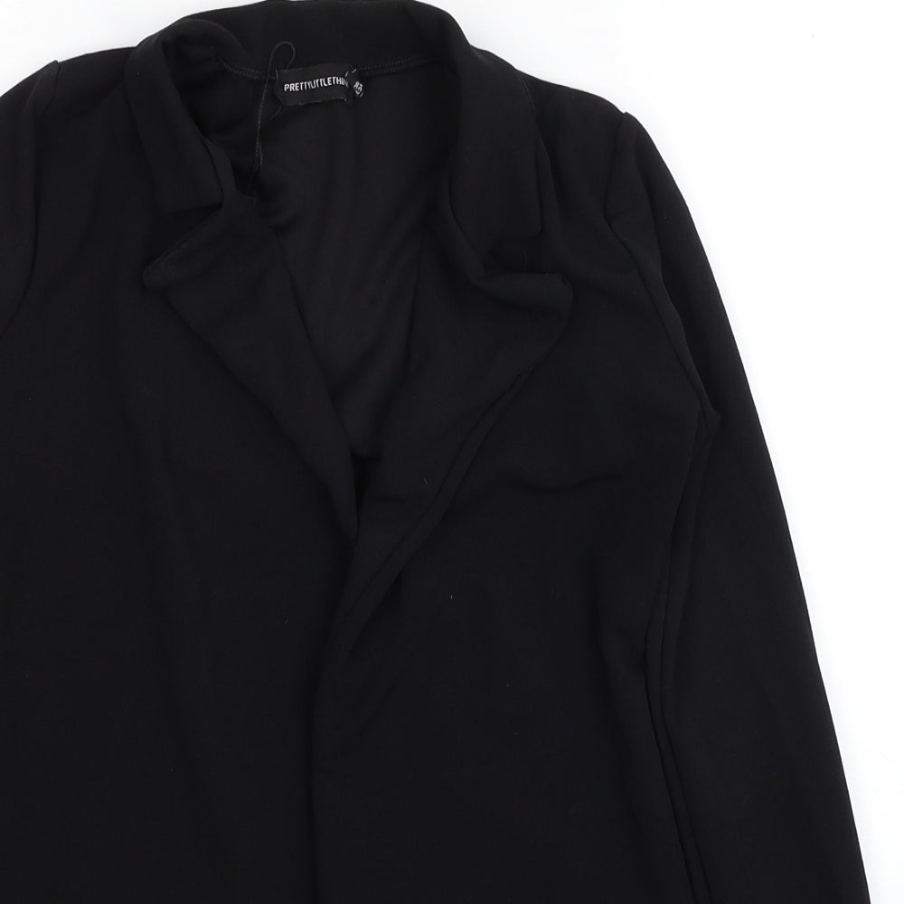 Womens UK Size 8 PRETTYLITTLETHING Black Jacket