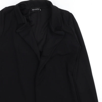 Womens UK Size 8 PRETTYLITTLETHING Black Jacket