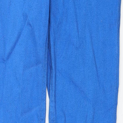 TU Womens Blue Cotton Skinny Jeans Size 8 Regular Zip