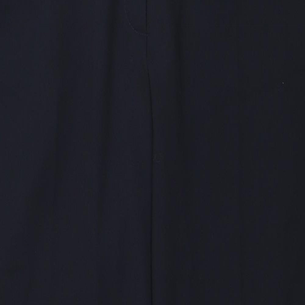 Basler Womens Black Polyester Dress Pants Trousers Size 14 Regular Zip