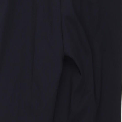 Basler Womens Black Polyester Dress Pants Trousers Size 14 Regular Zip