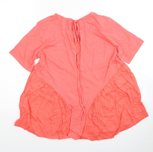 Womens UK Size 12 Pep&Co Pink Basic Blouse
