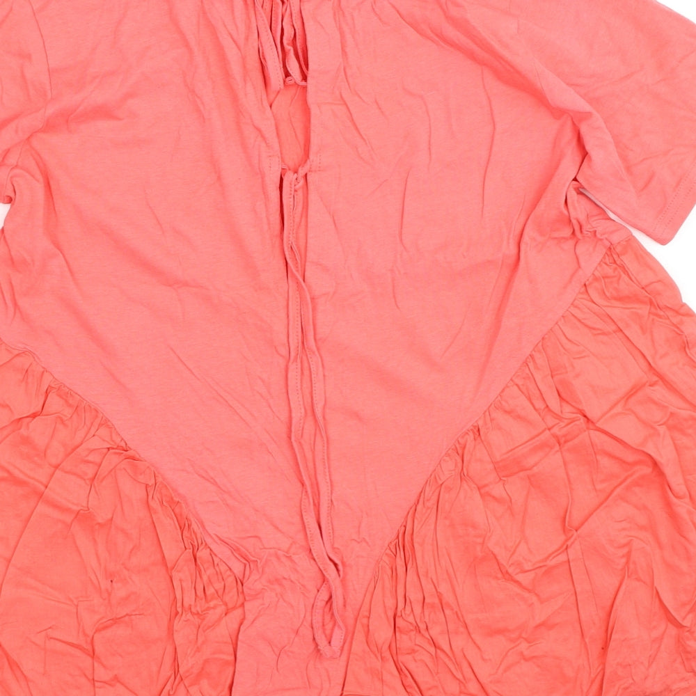 Womens UK Size 12 Pep&Co Pink Basic Blouse
