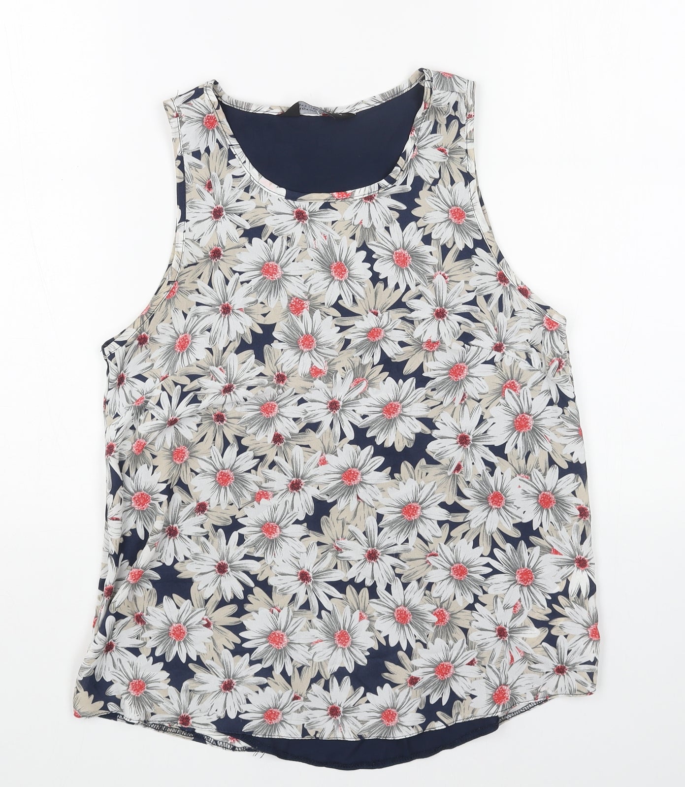 Womens UK Size 8 Dorothy Perkins White Basic Tank