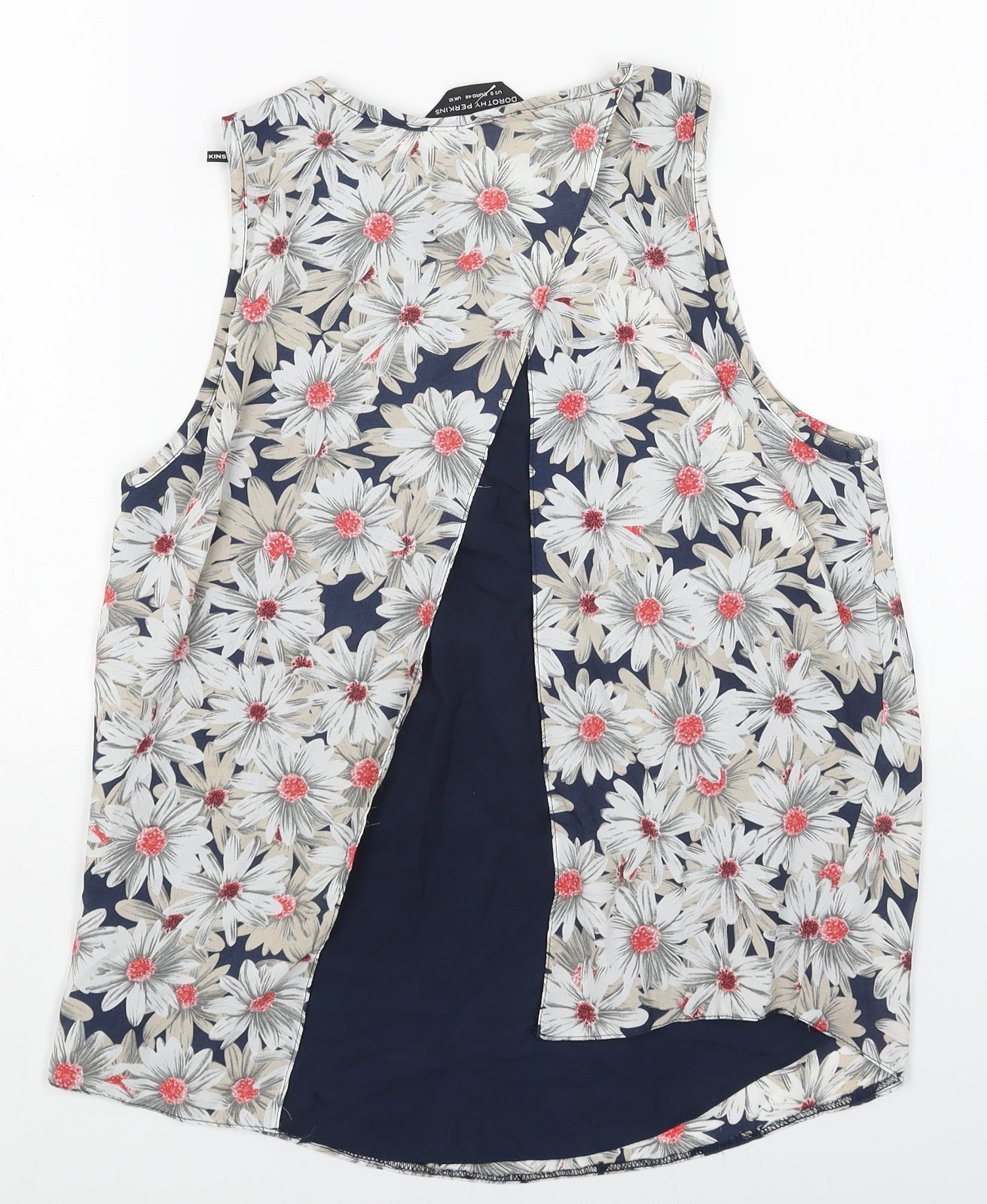 Womens UK Size 8 Dorothy Perkins White Basic Tank