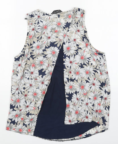 Womens UK Size 8 Dorothy Perkins White Basic Tank