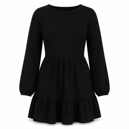 Quiz Womens Black Polyester A-Line Size 10 Round Neck Pullover