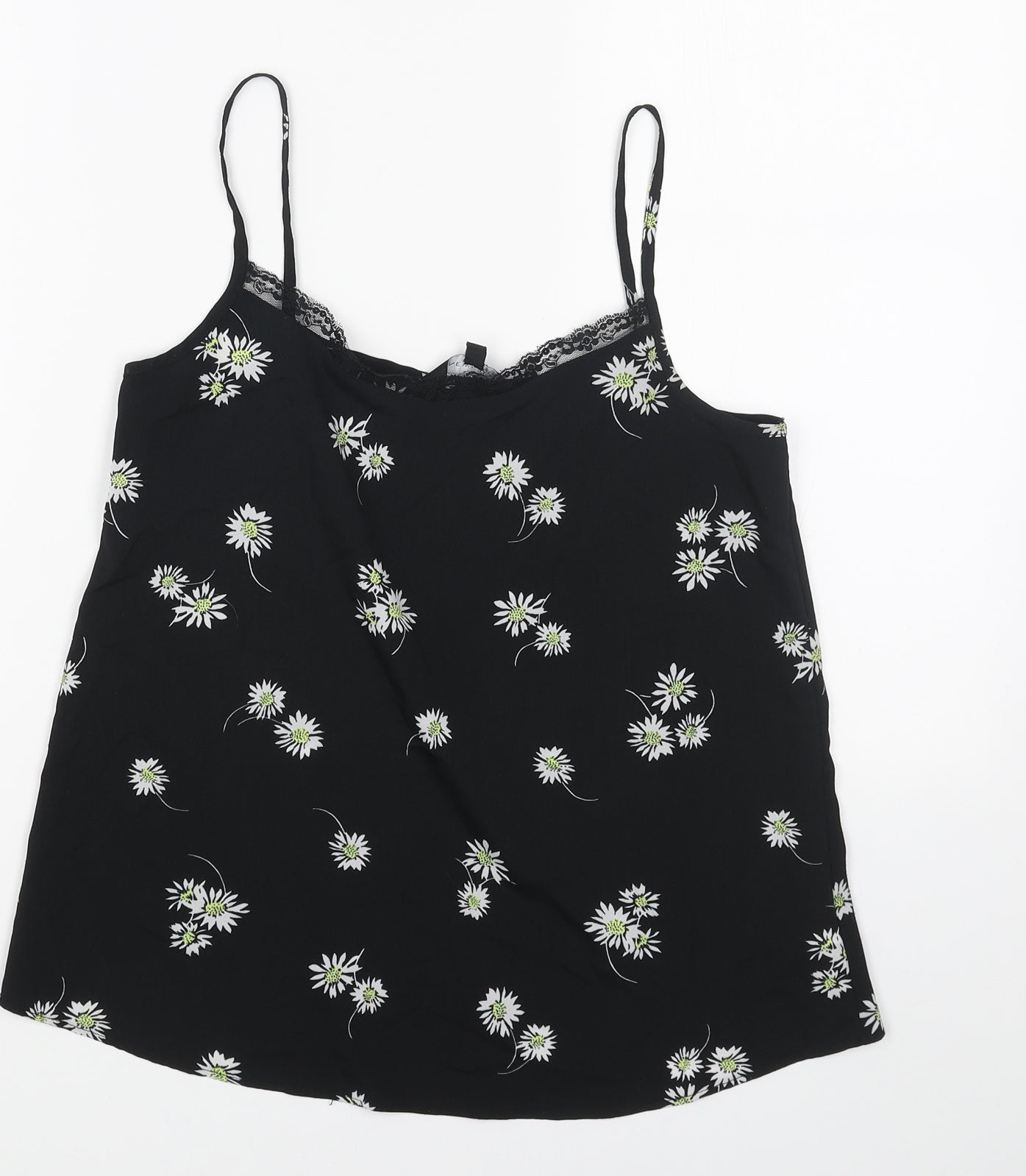 Womens UK Size 6 New Look Black Basic Tank