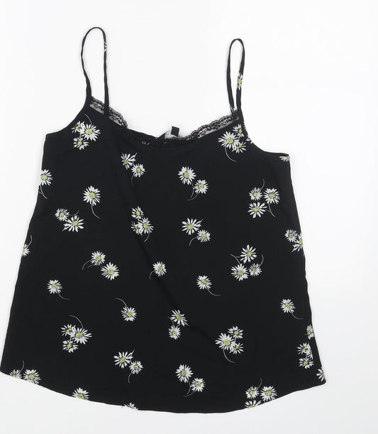 Womens UK Size 6 New Look Black Basic Tank