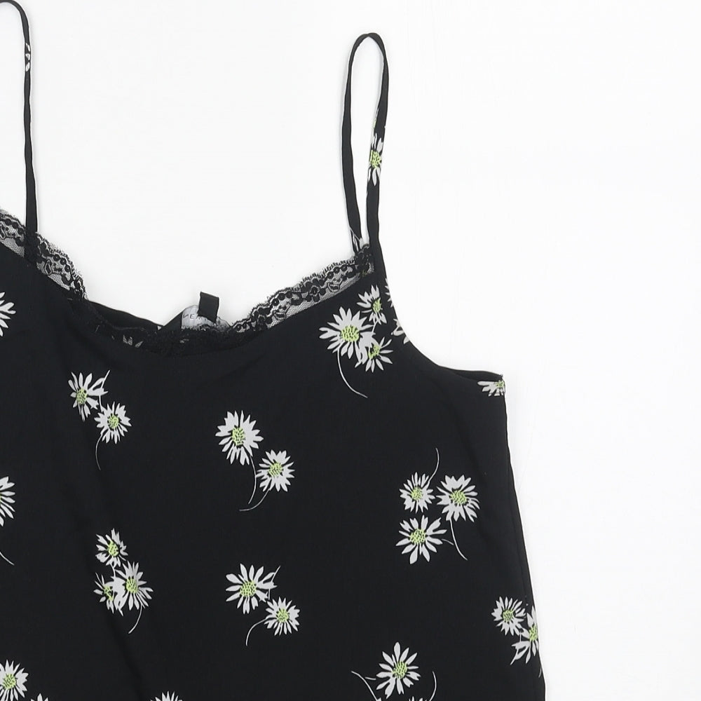 Womens UK Size 6 New Look Black Basic Tank