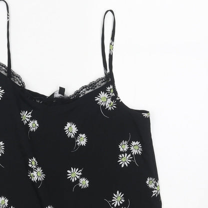 Womens UK Size 6 New Look Black Basic Tank
