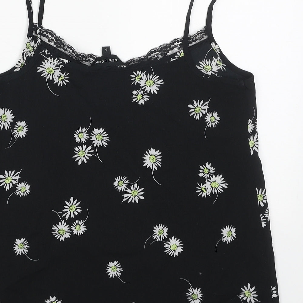 Womens UK Size 6 New Look Black Basic Tank