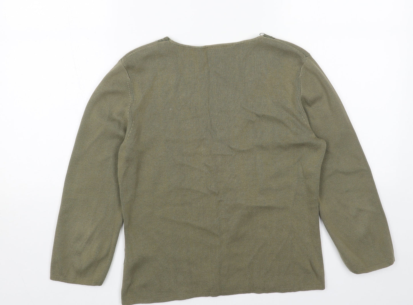 Womens UK Size 14 Principles Green Pullover Jumper