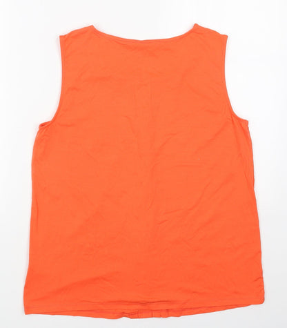 Womens UK Size 16 BHS Orange Basic Blouse