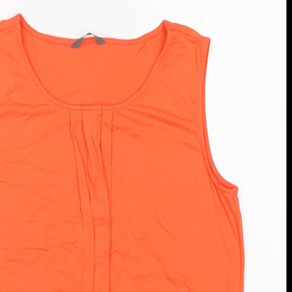 Womens UK Size 16 BHS Orange Basic Blouse