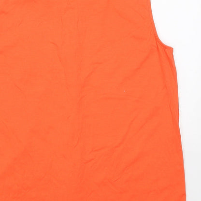 Womens UK Size 16 BHS Orange Basic Blouse