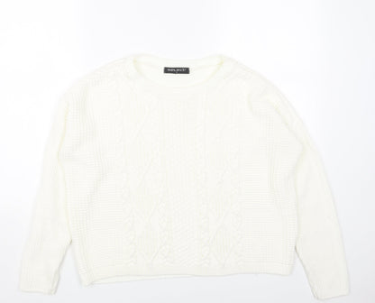 Womens UK Size M Select White Pullover Jumper