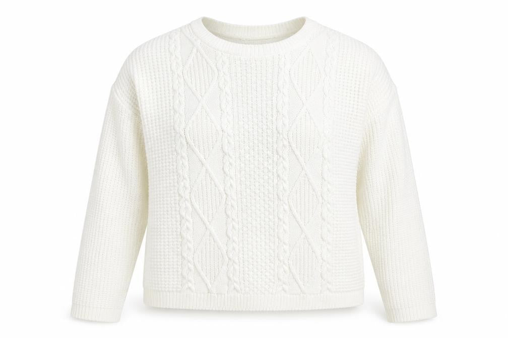 Womens UK Size M Select White Pullover Jumper