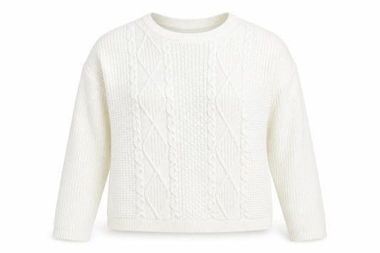 Womens UK Size M Select White Pullover Jumper