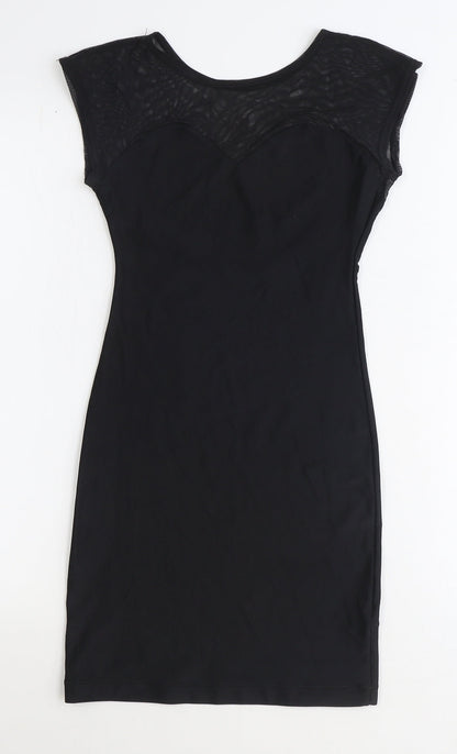 American Apparel Womens Black Polyester A-Line Size XS Round Neck Pullover - Size XS/S