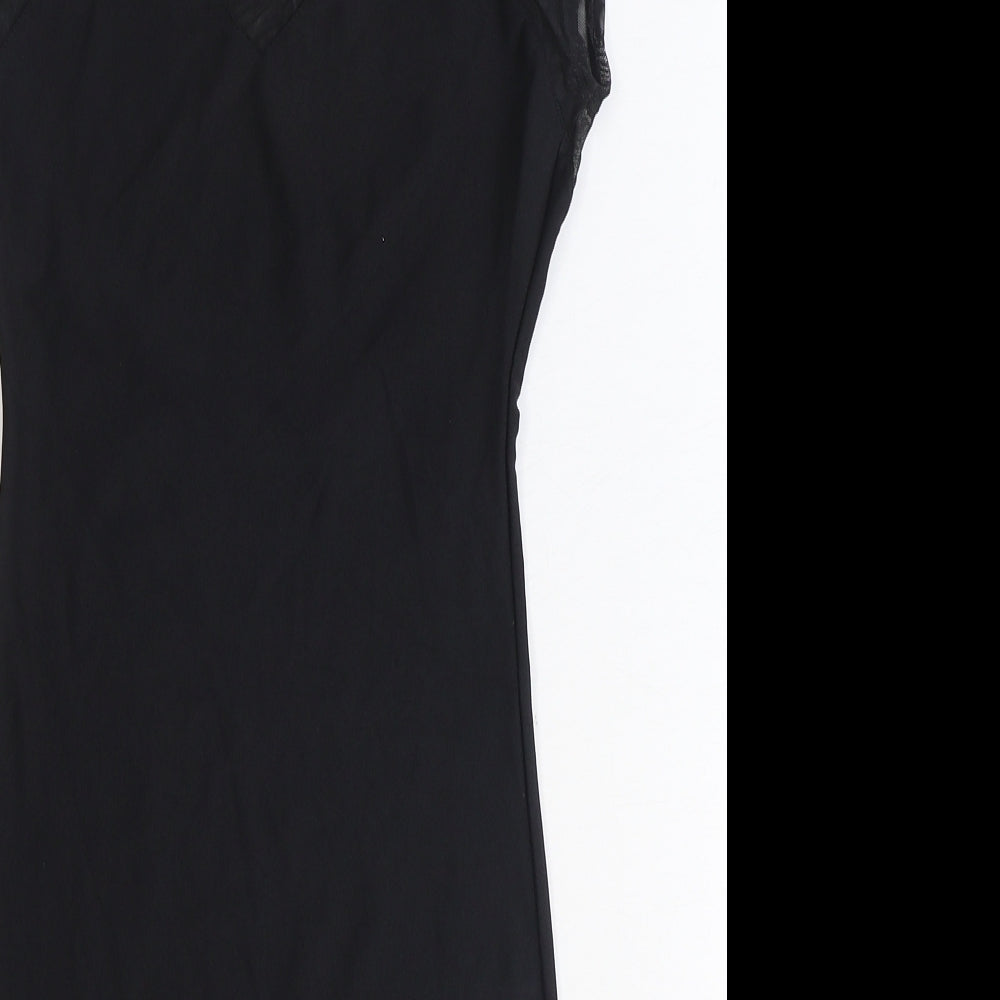 American Apparel Womens Black Polyester A-Line Size XS Round Neck Pullover - Size XS/S